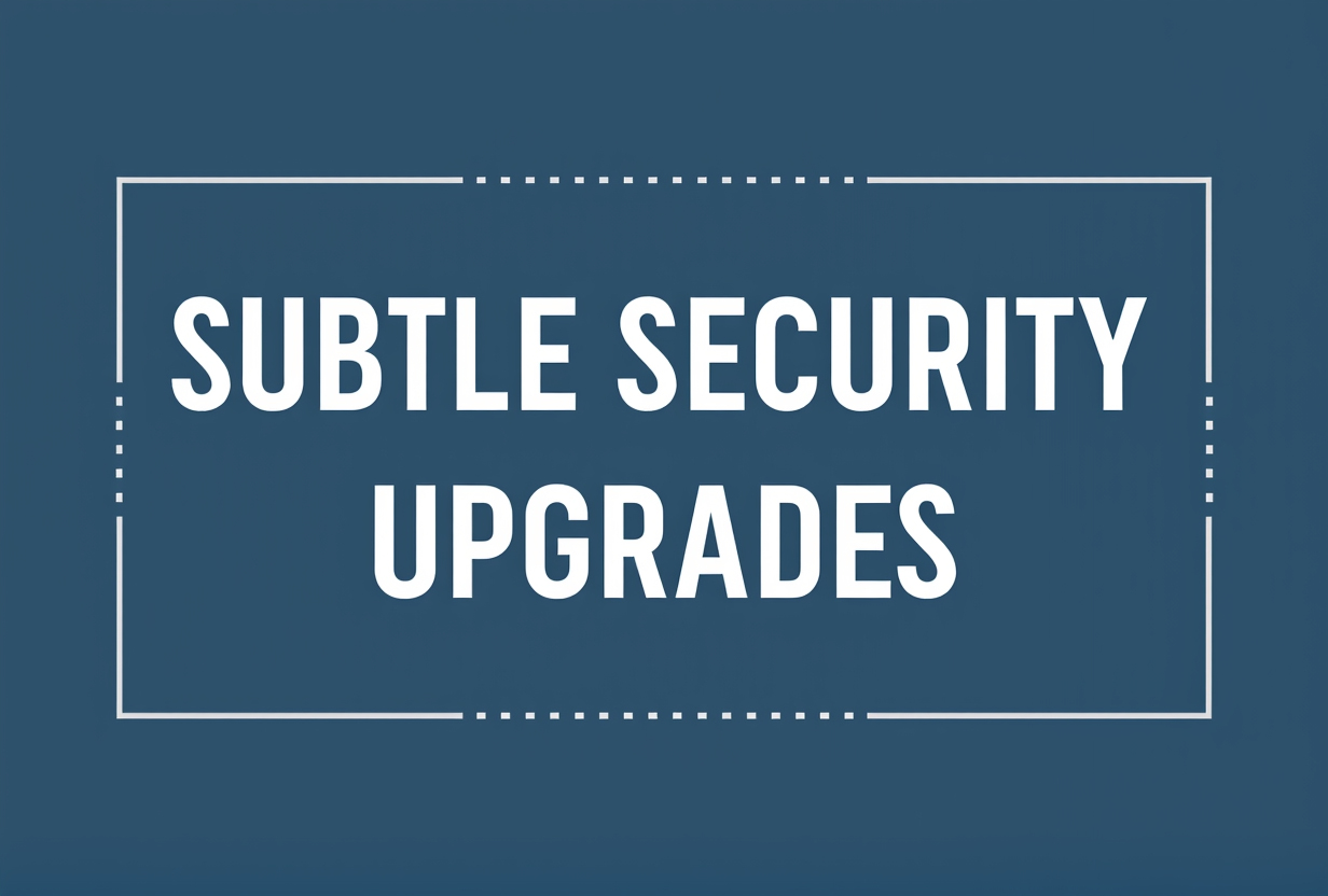 π Quietly Unbreakable: Subtle Security Upgrades That Make a Big Difference